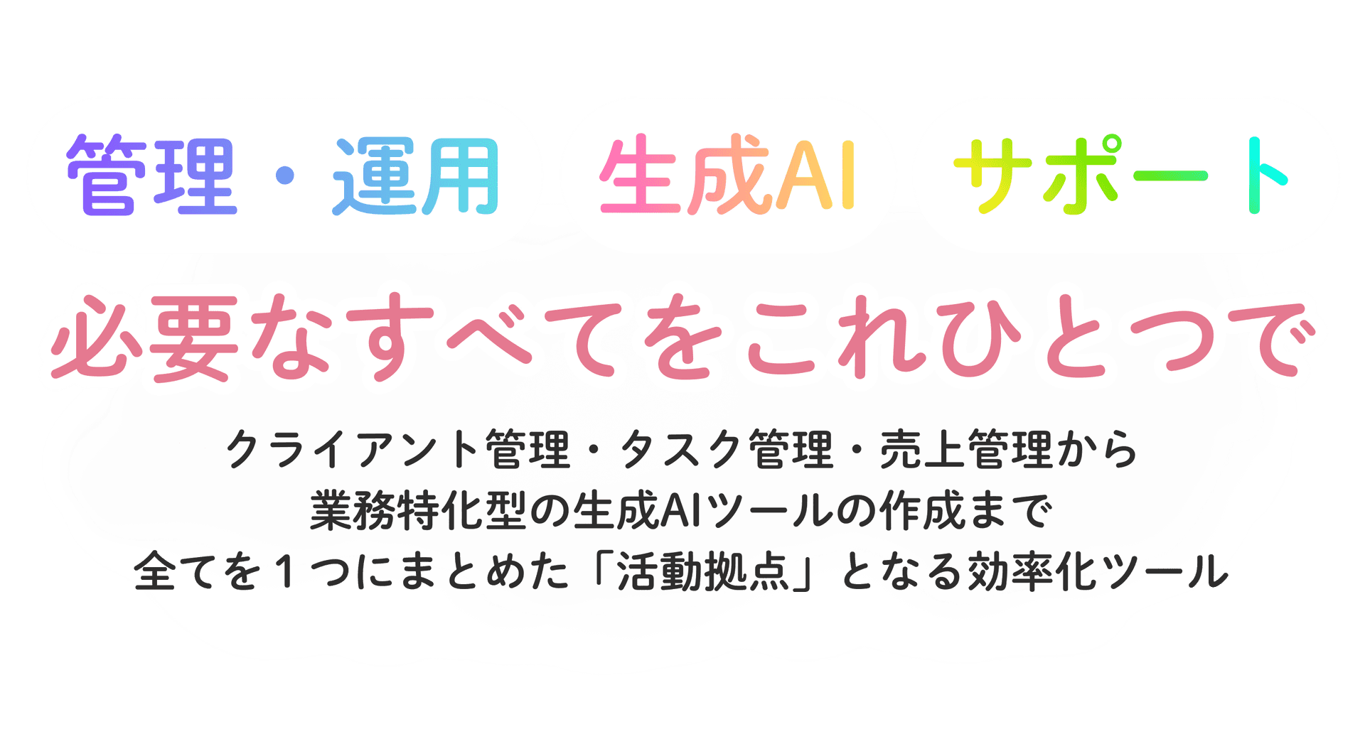 管理・運用と生成AI 必要なすべてをこれひとつで